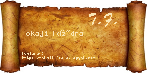 Tokaji Fédra névjegykártya